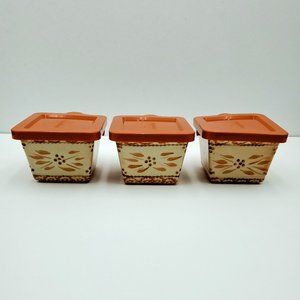 Temp-tations Old World Orange 10 Oz Ramekin Mini Casserole Dip Dish Bakeware